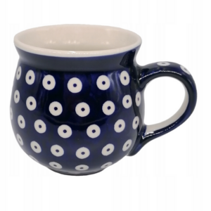 Kubek CZESKI ceramika BOLESŁAWIEC 300 ml 70A kropka tradycyjna